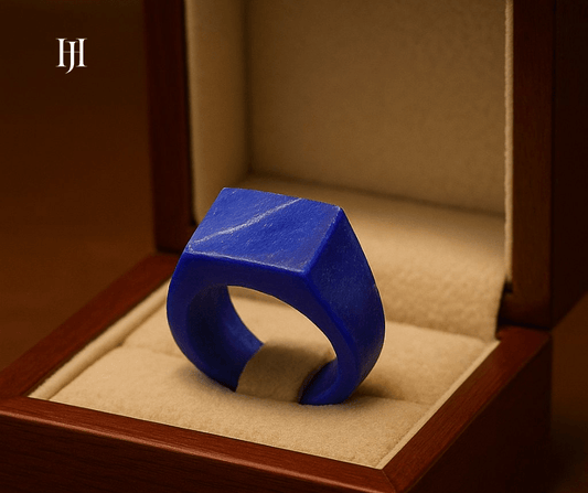 Bold Men’s Royal Blue Stone Statement Ring – Buy Online | Hifza Jewelers