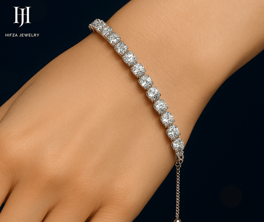 Sterling Silver Gemstone Bracelet Set – Lapis Lazuli, Malachite, Pearl, K₂ Jasper & Cubic Zirconia – Buy Online | Hifza Jewelers